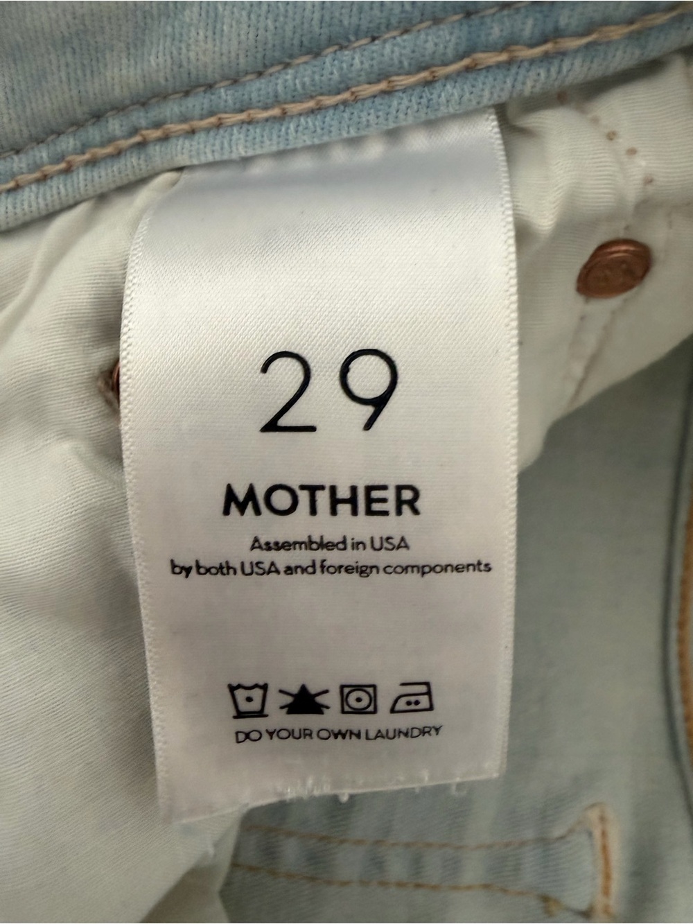 MOTHER The Super Cruiser Jeans TALL, double heel, low rise jeans - W29 - Picture 13 of 14